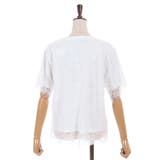 レースレイヤードTシャツ | axes femme | 詳細画像13