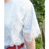 レースレイヤードTシャツ | axes femme | 詳細画像8