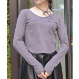 チャコール | チョーカー付コルセット風プルオーバー | axes femme