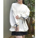 リボンラインロングトレーナー | axes femme | 詳細画像6