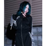 黒 | リボンライントラックジャケット | axes femme