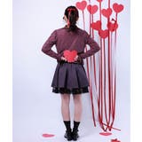 アソート柄ハート釦ベロアプルオーバー | axes femme | 詳細画像7 