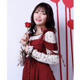 生成り | アソート柄ハート釦ベロアプルオーバー | axes femme