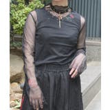 彼岸花プリントシアートップス | axes femme | 詳細画像1 