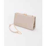 ベージュ | パール金具クラッチバッグ | axes femme
