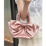 ピンク | ビッグリボンサテントート | axes femme