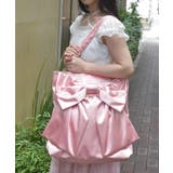 ピンク | タテ型ビッグリボントート | axes femme