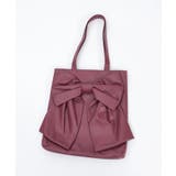 タテ型ビッグリボン合皮トート | axes femme | 詳細画像14 