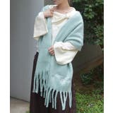 雪の結晶刺繍ストール | axes femme | 詳細画像1