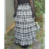 チェック柄ティアードスカート | axes femme | 詳細画像3 