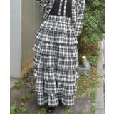 チェック柄ティアードスカート | axes femme | 詳細画像5 