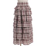 チェック柄ティアードスカート | axes femme | 詳細画像7 