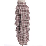 チェック柄ティアードスカート | axes femme | 詳細画像8 