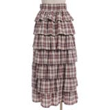 チェック柄ティアードスカート | axes femme | 詳細画像9 