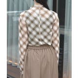 チェック柄シアートップス | axes femme | 詳細画像7