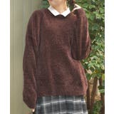 茶 | モールヤーンニットチュニック | axes femme