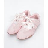 ピンク | ダブルリボンサテンスニーカー | axes femme