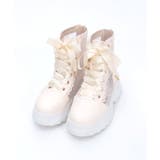 生成り | レースハイカットスニーカー | axes femme