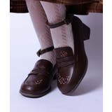 茶 | ローズカットワークローファー | axes femme