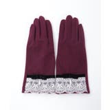 レース使いベロアリボン手袋 | axes femme | 詳細画像2 