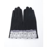 レース使いベロアリボン手袋 | axes femme | 詳細画像7 