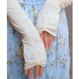 リボン×レースＵＶロング手袋 | axes femme | 詳細画像3 