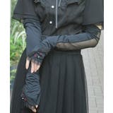 接触冷感ローズＵＶロング手袋 | axes femme | 詳細画像2 