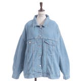 サックス | ビッグシルエットデニムジャケット | axes femme