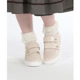 生成り | レース使いベルクロスニーカー | axes femme