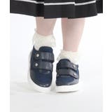 紺 | レース使いベルクロスニーカー | axes femme