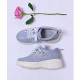 サックス | チャーム付レーススニーカー | axes femme