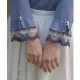 カラー刺繍チュールレースプルオーバー | axes femme | 詳細画像10 