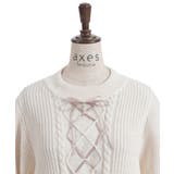 リボン×ケーブルニットPO | axes femme | 詳細画像8