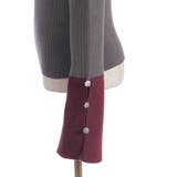 バイカラーニットプルオーバー | axes femme | 詳細画像19 