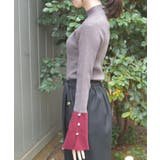 バイカラーニットプルオーバー | axes femme | 詳細画像2 