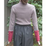 バイカラーニットプルオーバー | axes femme | 詳細画像3 