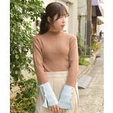 バイカラーニットプルオーバー | axes femme | 詳細画像4 