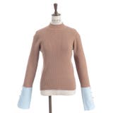 バイカラーニットプルオーバー | axes femme | 詳細画像5 