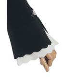 ローズ刺繍フレア袖配色ニット | axes femme | 詳細画像15 