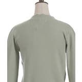 ローズ刺繍フレア袖配色ニット | axes femme | 詳細画像29 