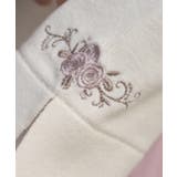 ローズ刺繍フレア袖配色ニット | axes femme | 詳細画像4 