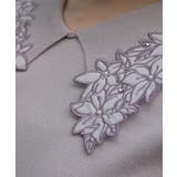 フラワー刺繍セーラー襟ニット | axes femme | 詳細画像5 