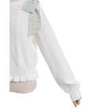 チェックシフォンリボンニット | axes femme | 詳細画像15 