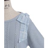 チェックシフォンリボンニット | axes femme | 詳細画像21 