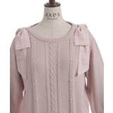 チェックシフォンリボンニット | axes femme | 詳細画像27 