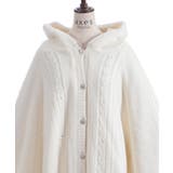 パール裏ボアニットポンチョ | axes femme | 詳細画像13 