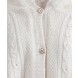 パール裏ボアニットポンチョ | axes femme | 詳細画像15 