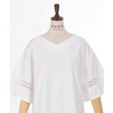 袖レース切替ロングカットプルオーバー | axes femme | 詳細画像15