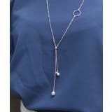 ネックレス付カットジョーゼットプルオーバー | axes femme | 詳細画像5 