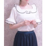 プリーツフリルバイカラープルオーバー | axes femme | 詳細画像6